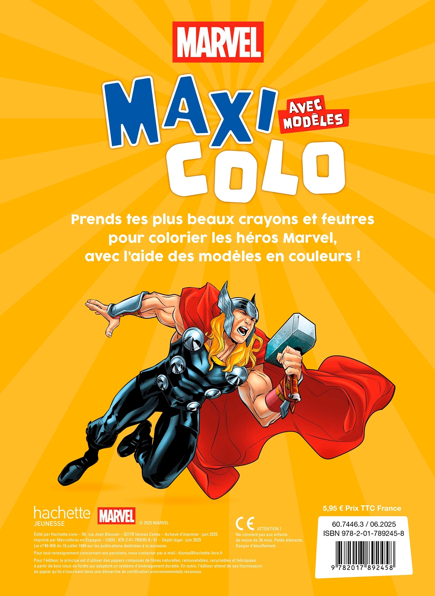 MARVEL - Maxi Colo avec modèles (4+) -  - DISNEY HACHETTE