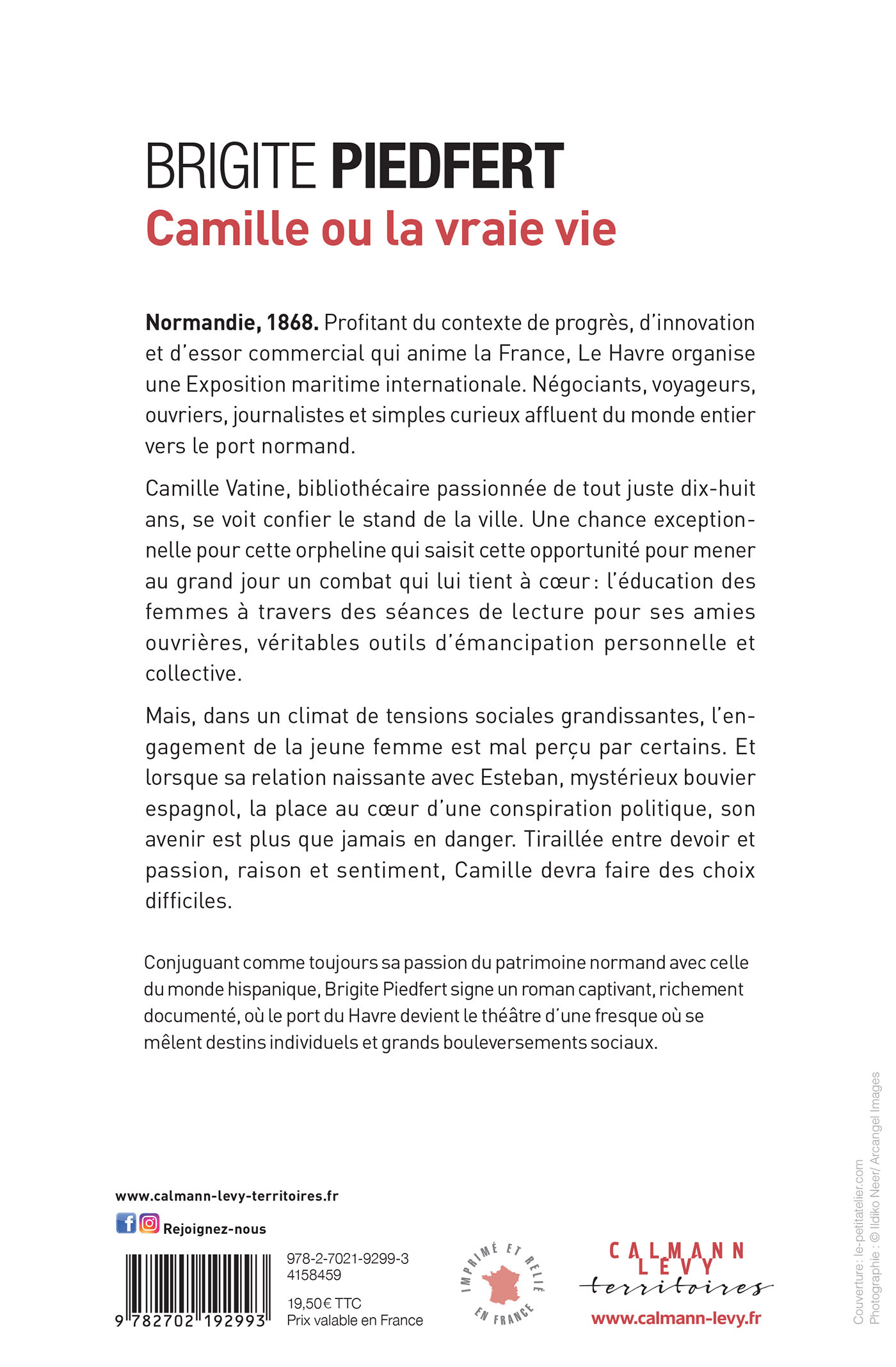 Camille ou la vraie vie - Brigite PIEDFERT - CALMANN-LEVY