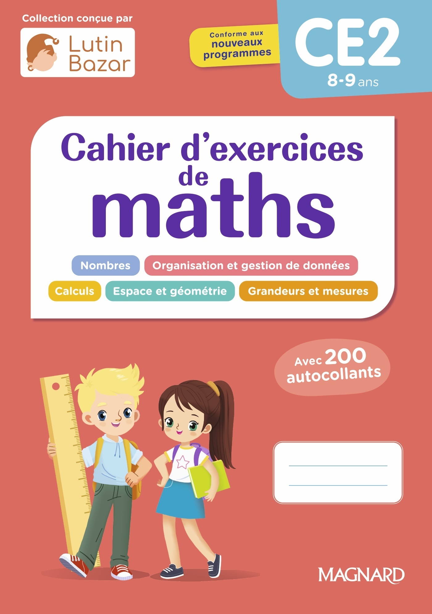 CAHIER D'EXERCICES MATHS CE2 - Morgane Céard - MAGNARD