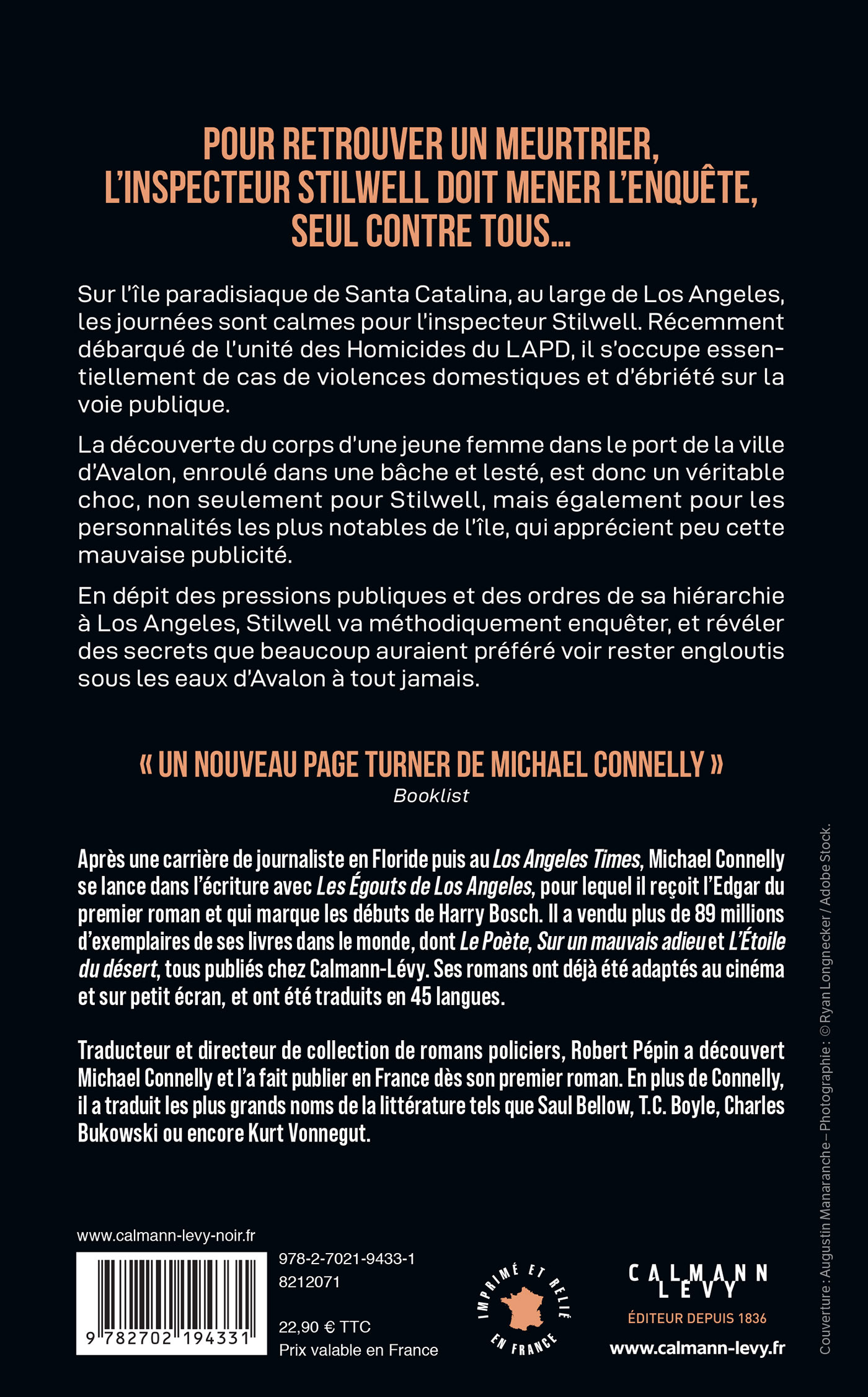 SOUS LES EAUX D'AVALON - Michael Connelly - CALMANN-LEVY