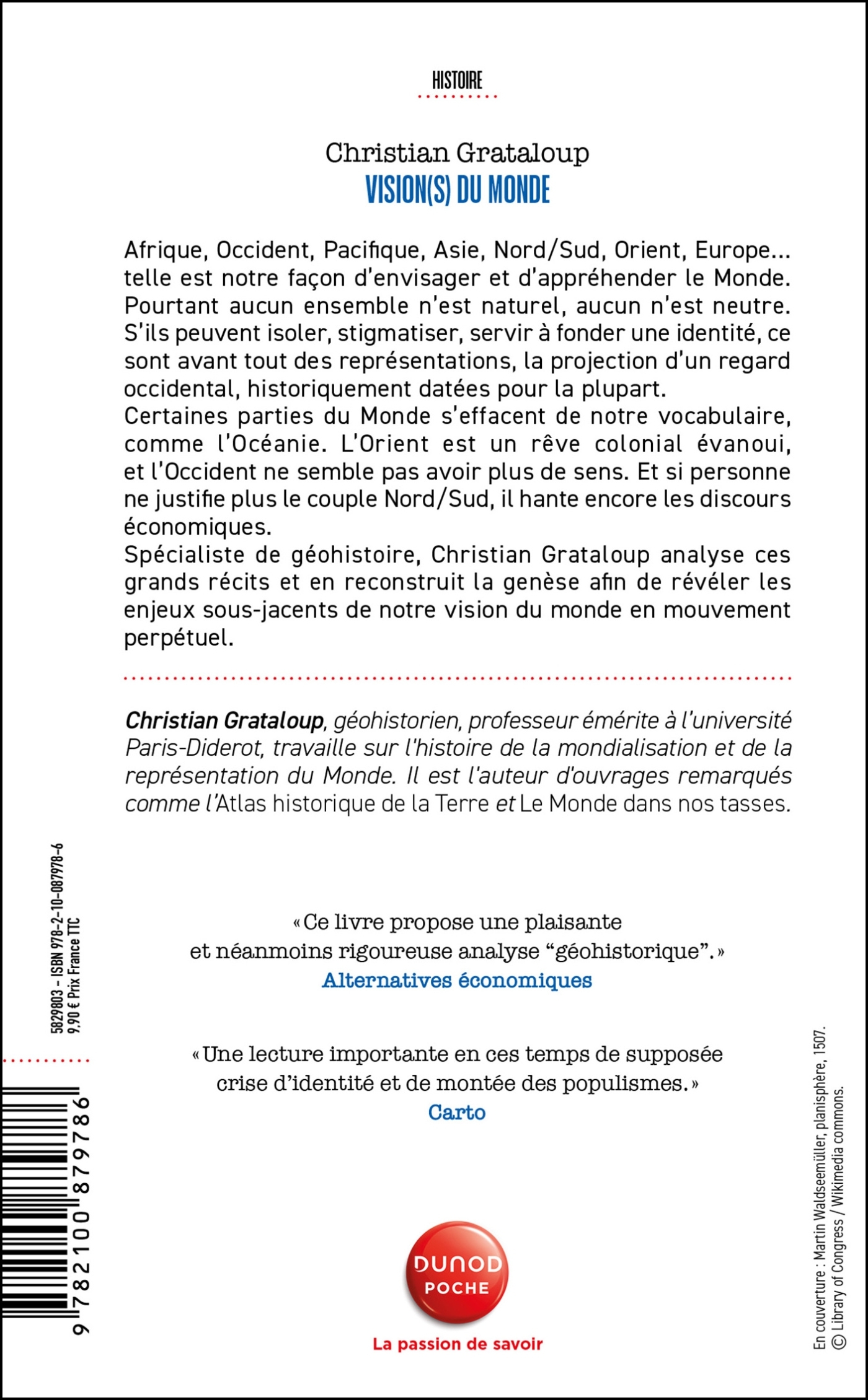 Vision(s) du Monde - Christian Grataloup - DUNOD