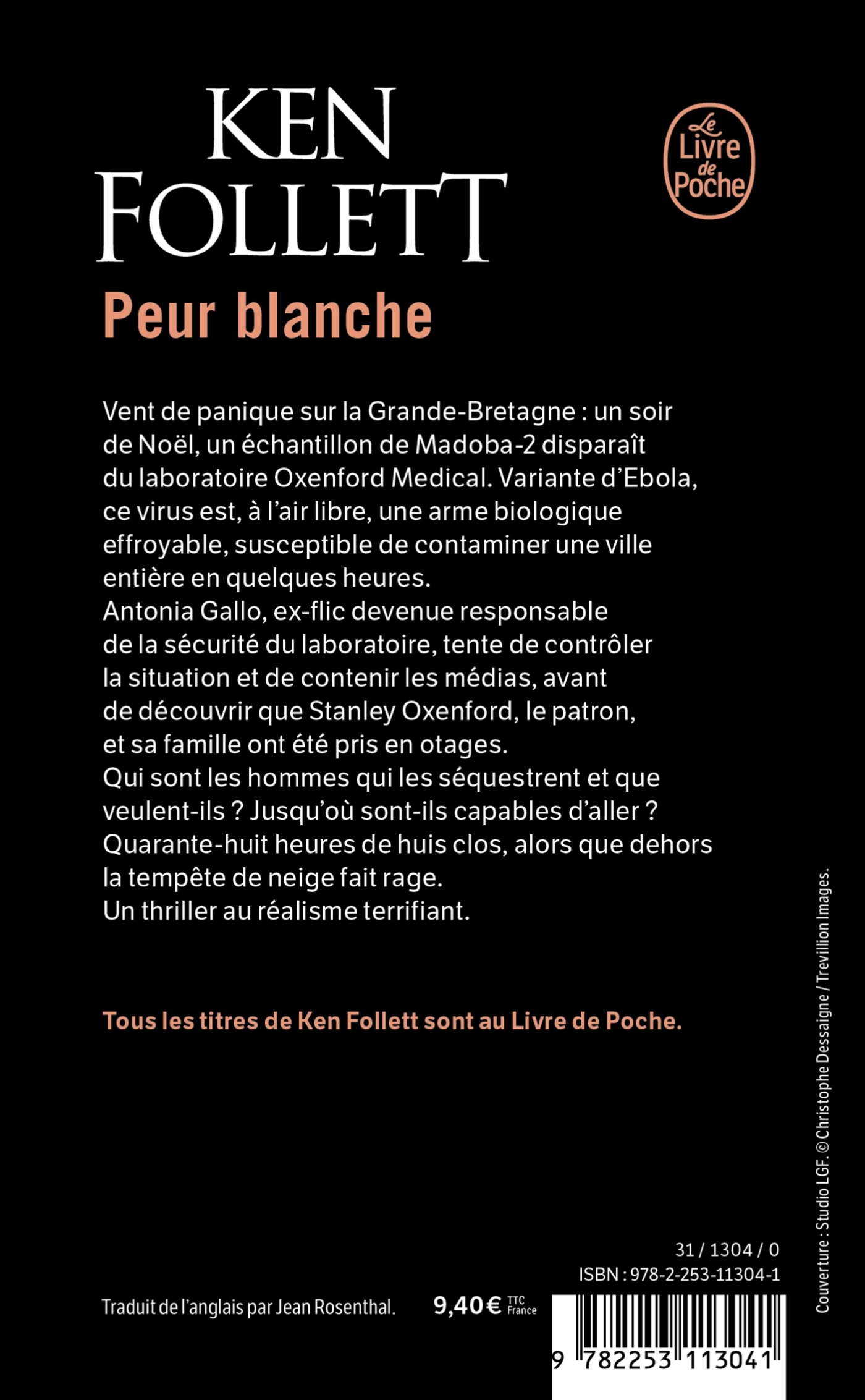 Peur blanche - Ken Follett - LGF