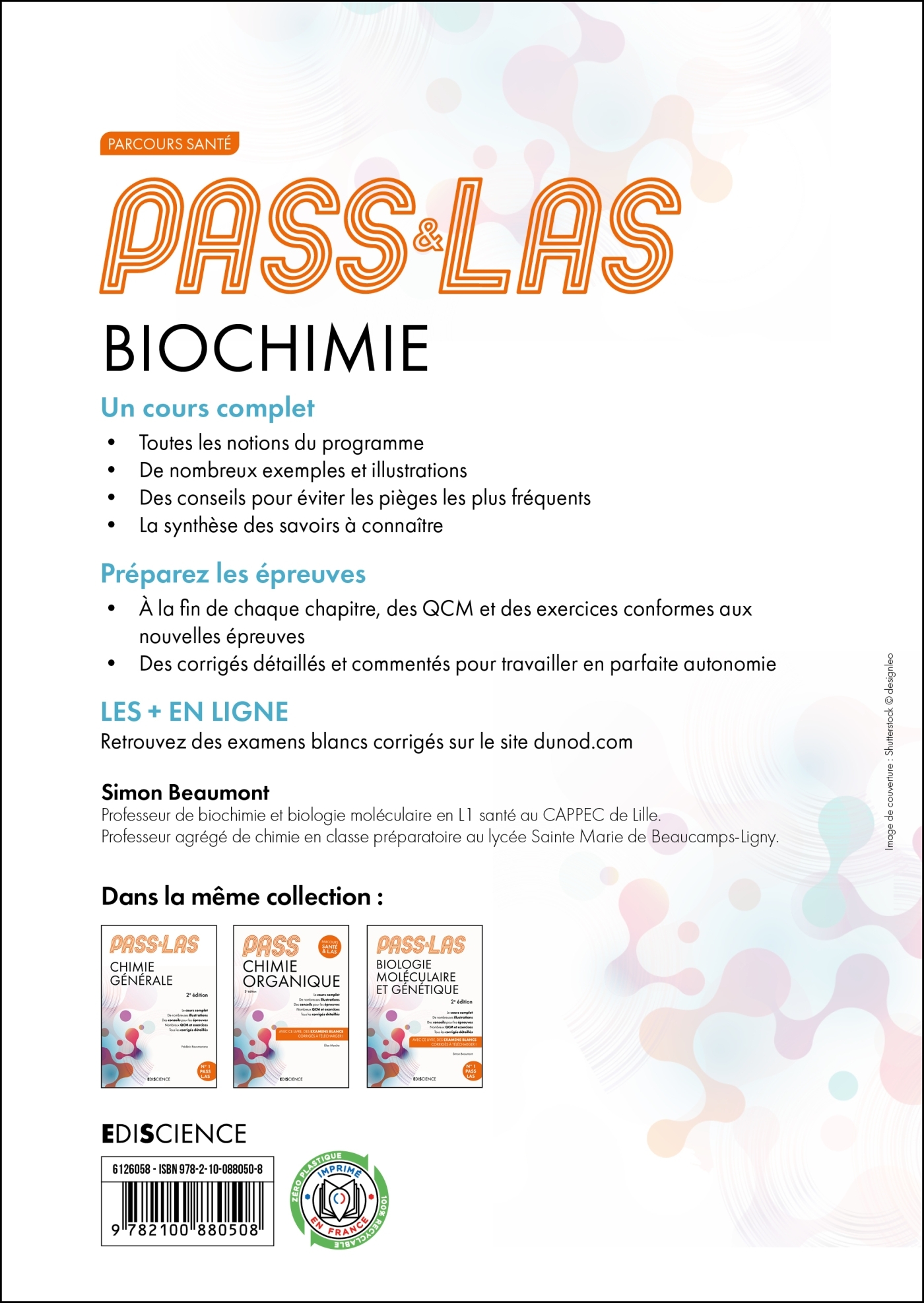 PASS & LAS Biochimie - 2e éd. - Simon Beaumont - EDISCIENCE