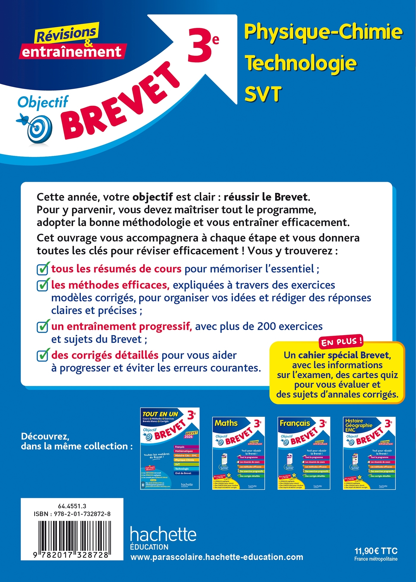 Objectif Brevet - Sciences (Physique-Chimie, Technologie, SVT) 3e - Sébastien Dessaint, Fabienne Ottevaere, Malorie Gorillot - HACHETTE EDUC