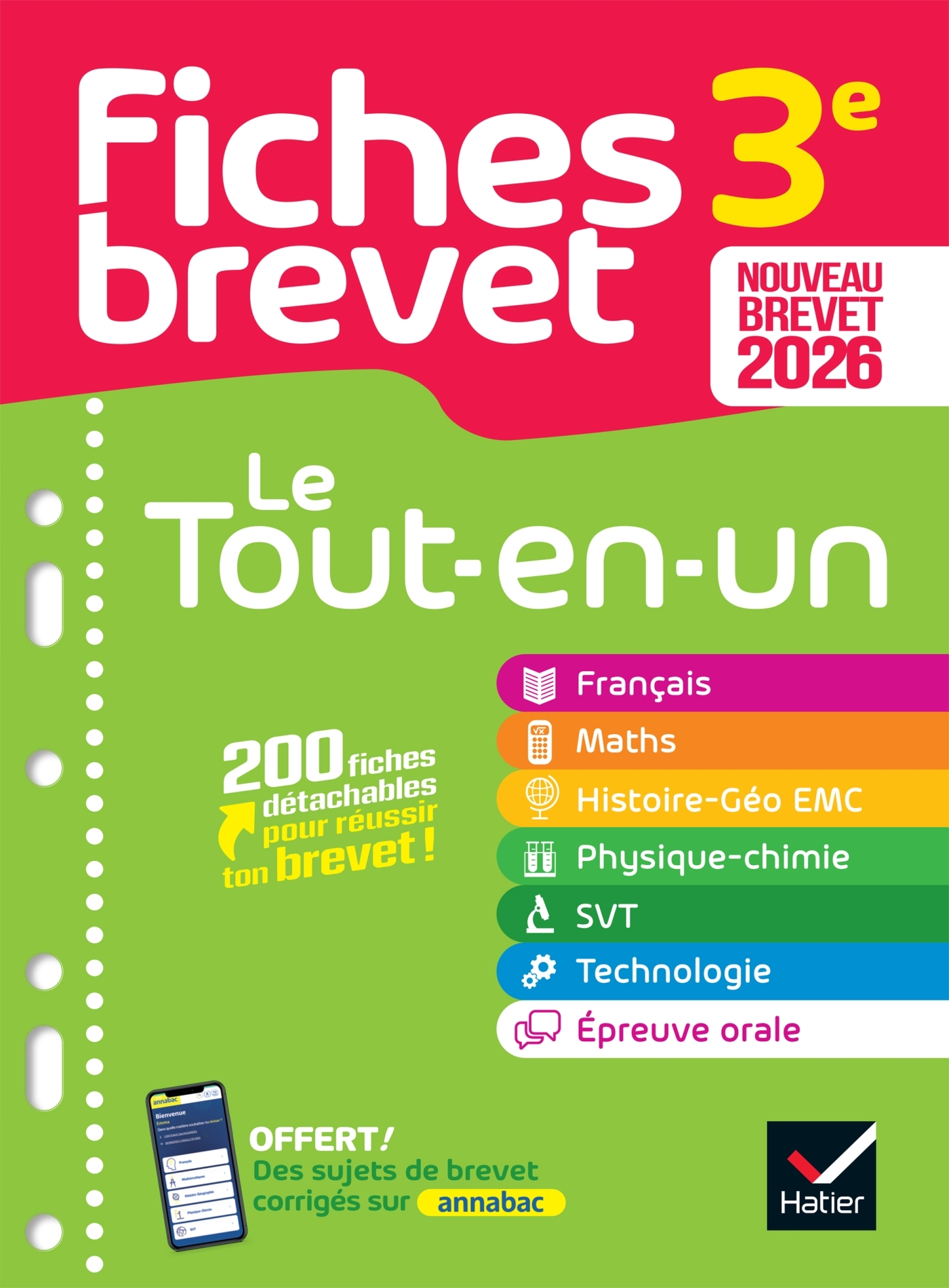 Fiches brevet - Le tout-en-un Brevet 2026 (toutes les matières) -   - HATIER