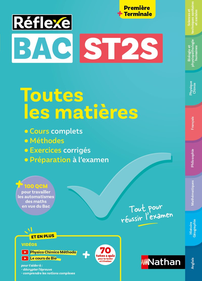 Toutes les matières Bac ST2S 1re/ Tle - Réflexe N° 5 - Rebecca Lioubchansky, Frédérique Pitrou-Ponchaux, Laurent Martorell, Michèle Busnel - NATHAN