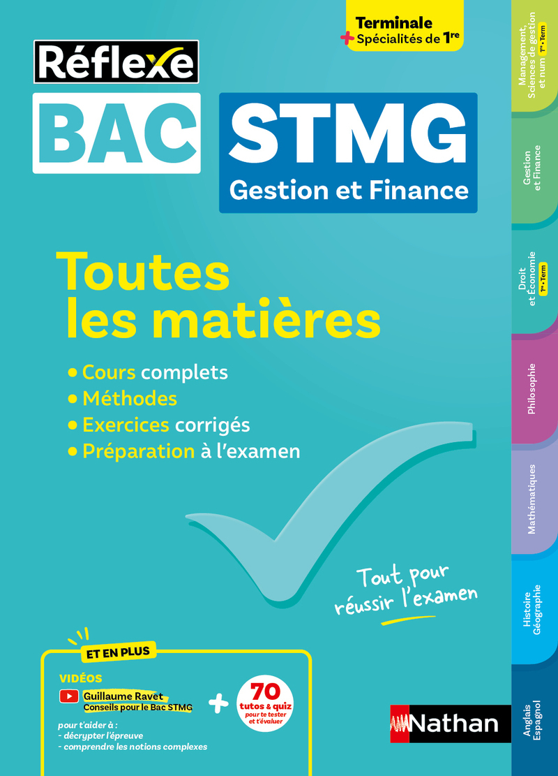 Toutes les matières Bac STMG - Spécialité Gestion et Finance Tle + spécialités de 1re - Réflexe N° 3 - Caroline Lalaude-Labayle, Eric Favro, Olivia Lenormand, Patrick Mercati, Emmanuelle Sardain - NATHAN