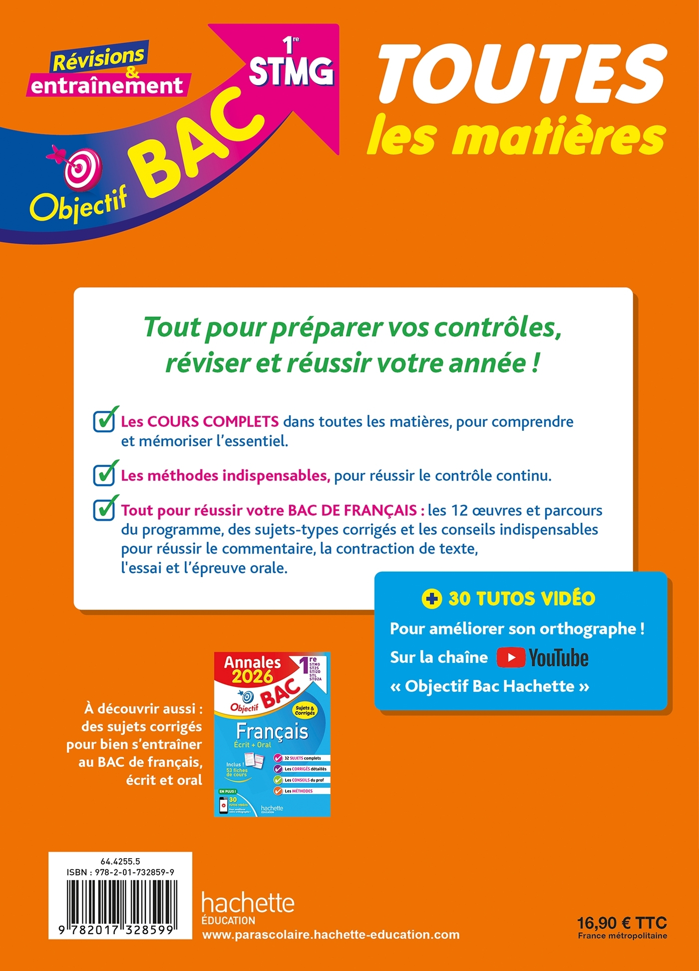 Objectif BAC 2026 - 1re STMG Toutes les matières - Catherine Duffau, Marie-Sophie Cuttaz, Alain Vidal, Alain Prost, Caroline Garnier, Oscar Torres Vera, Stéphanie Di Costanzo, T. Beschmout, FRANCOIS DUREL, Delphine Roberjot Duthion, Bruno Bonnefous, David