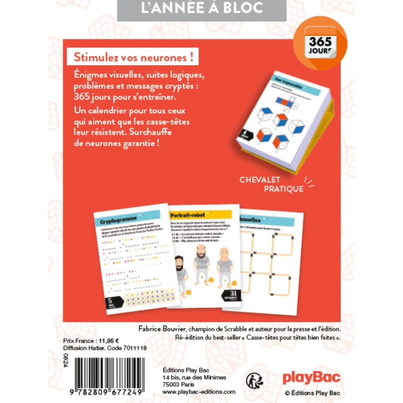 Calendrier Incroyables Casse-têtes en 365 jours - L'Année à Bloc -   - PLAY BAC