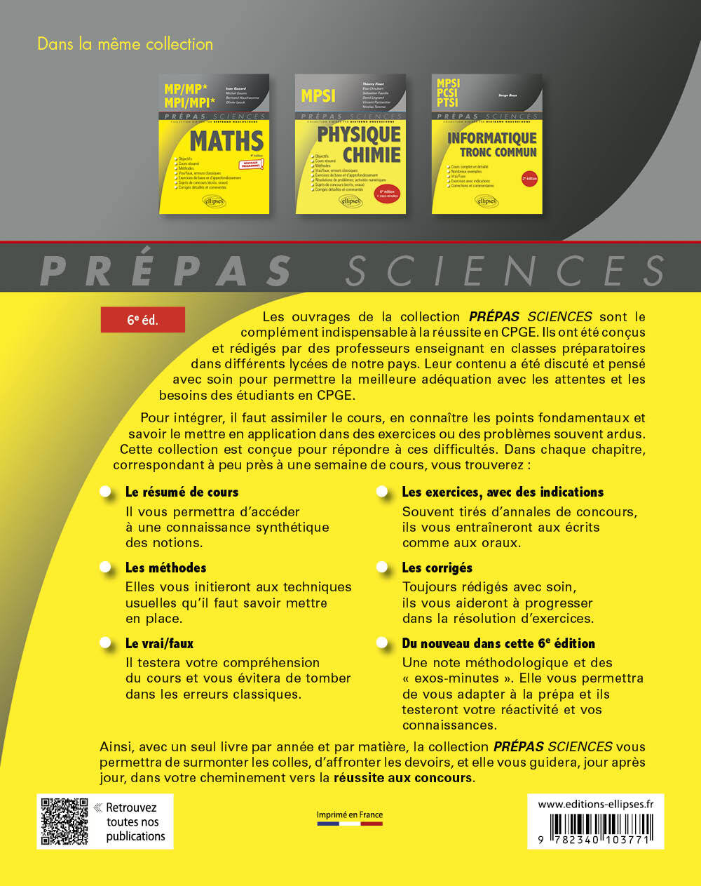 Mathématiques MPSI/MP2I - Nicolas Nguyen, Walter Damin, Mathieu Fontes, Christophe JAN, Bertrand Hauchecorne - ELLIPSES