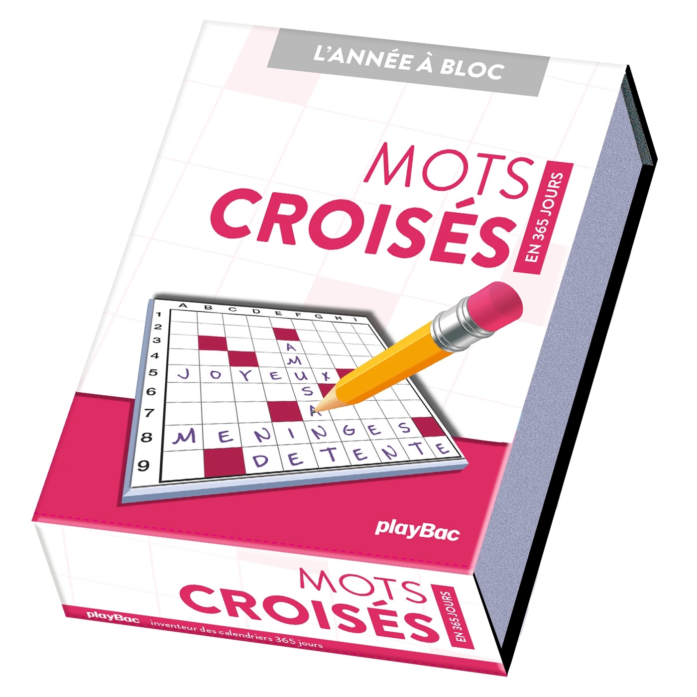 Calendrier Mots croisés en 365 jours - L'Année à Bloc -   - PLAY BAC