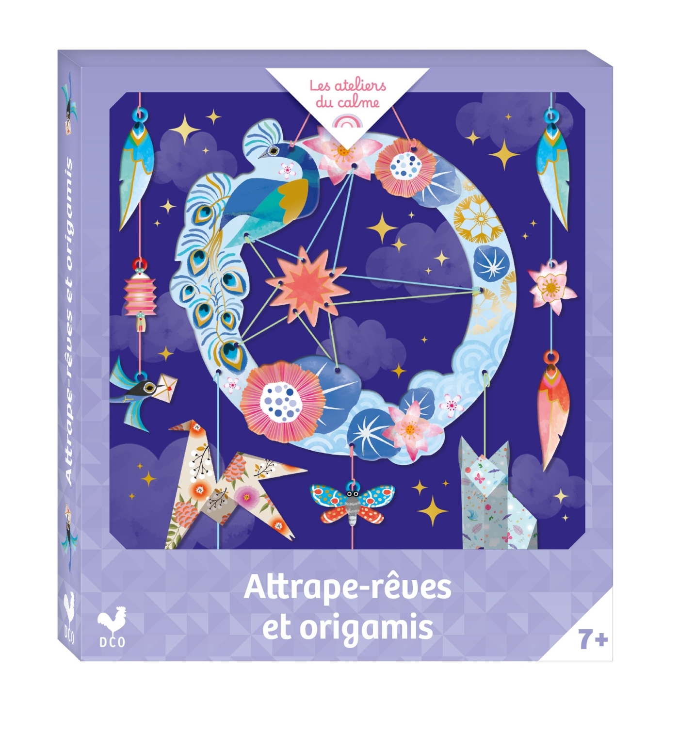 ATTRAPE-RÊVES ET ORIGAMIS - MINI BOÎTE AVEC ACCESSOIRES -  - DEUX COQS D OR