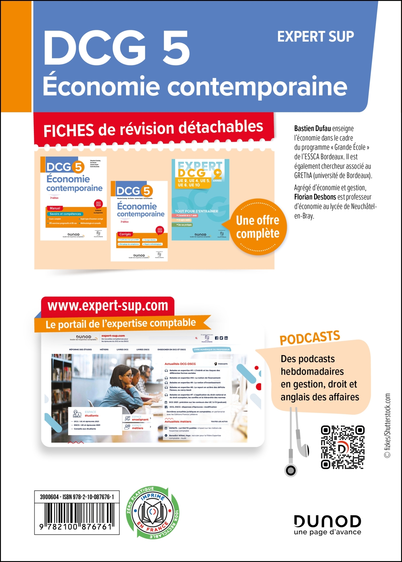 DCG 5 ECONOMIE CONTEMPORAINE - FICHES DE RÉVISION - 2E ÉD. - Bastien Dufau, Florian Desbons - DUNOD