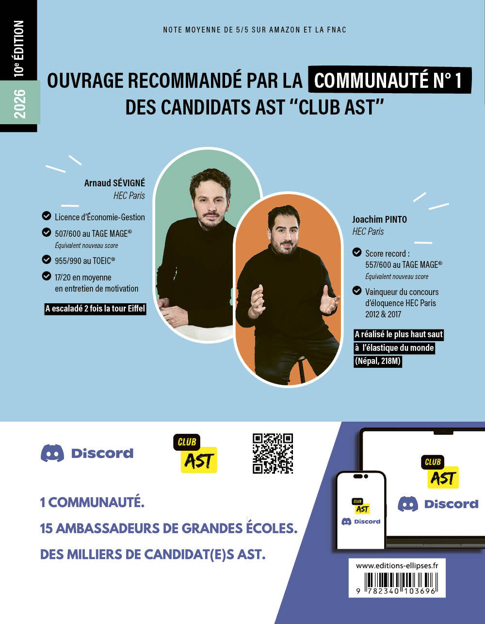 Le Manuel d’Entraînement du TAGE MAGE - Joachim Pinto, Arnaud Sévigné - ELLIPSES