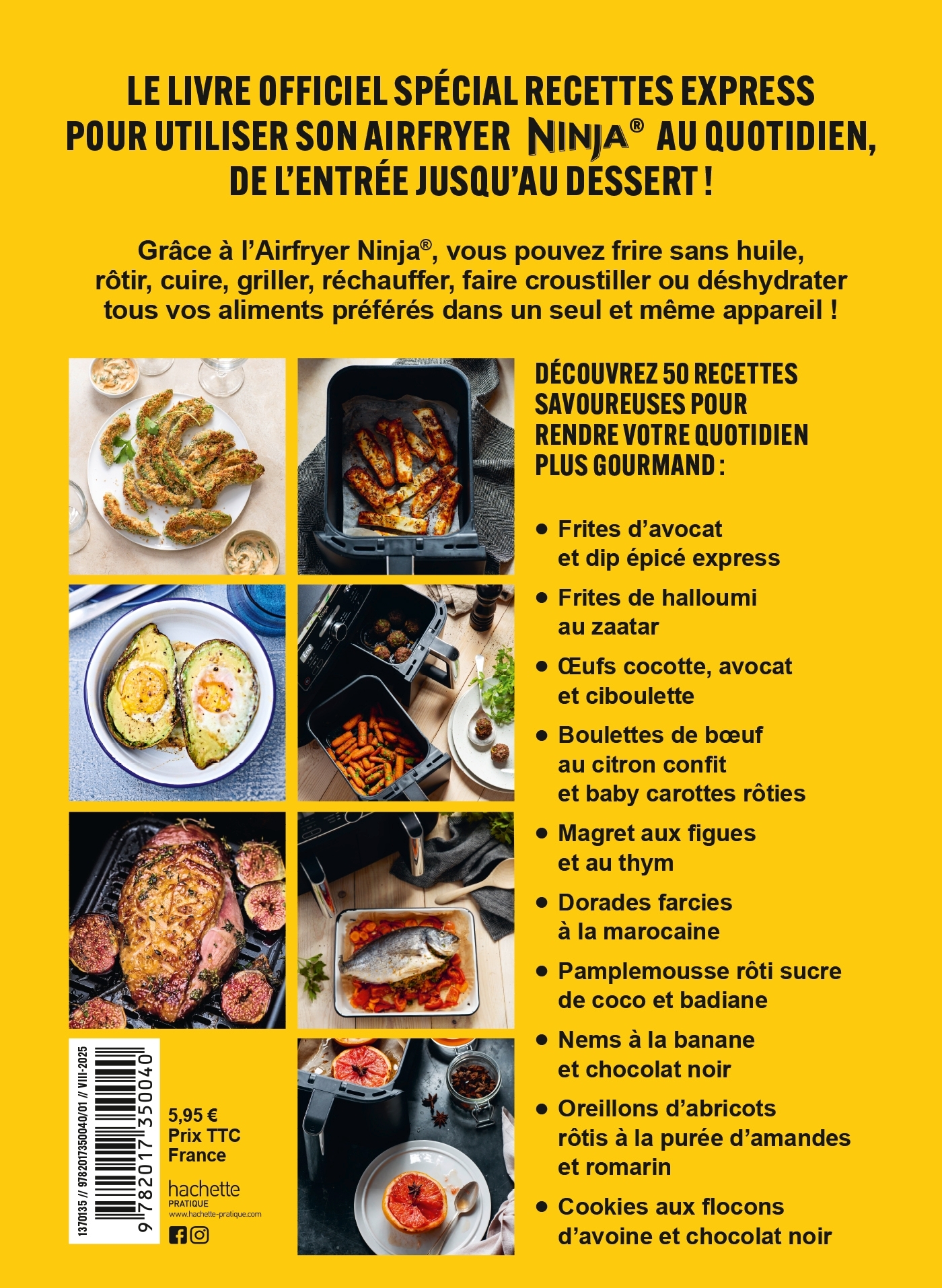 Airfryer Ninja - Recettes Express (50 recettes) - Stéphanie De Turckheim - HACHETTE PRAT