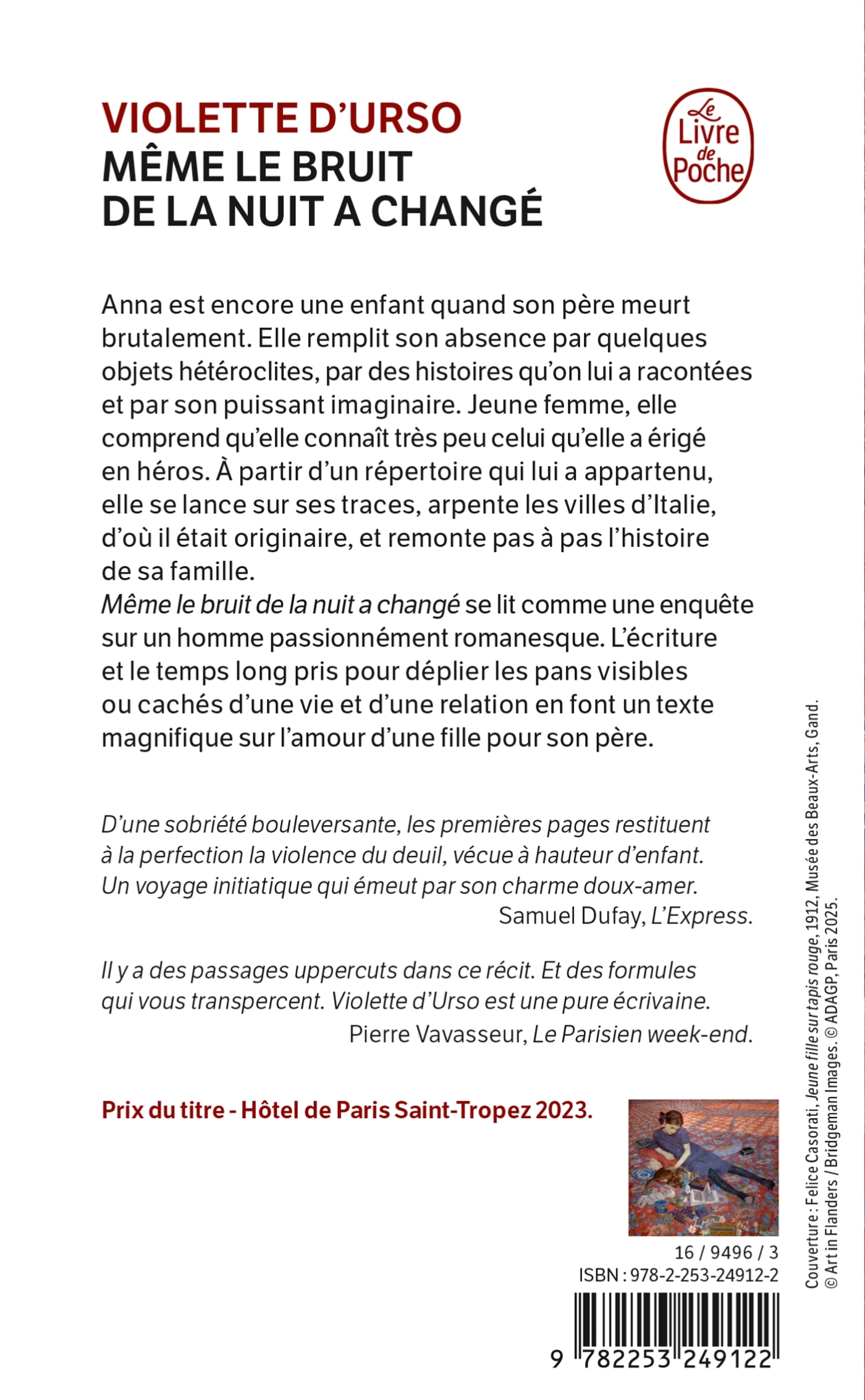 Même le bruit de la nuit a changé - Violette d'Urso - LGF