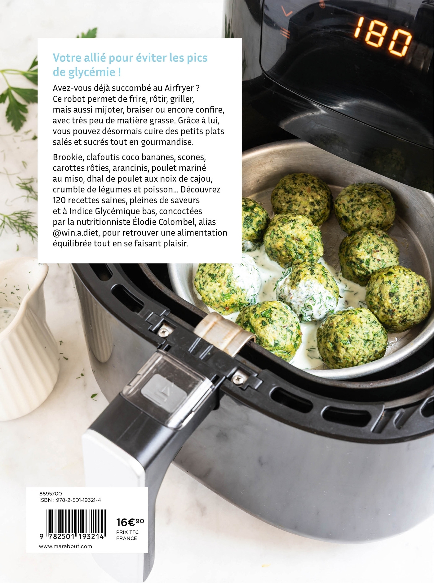 Airfryer - Recettes IG Bas - Elodie Colombel - MARABOUT