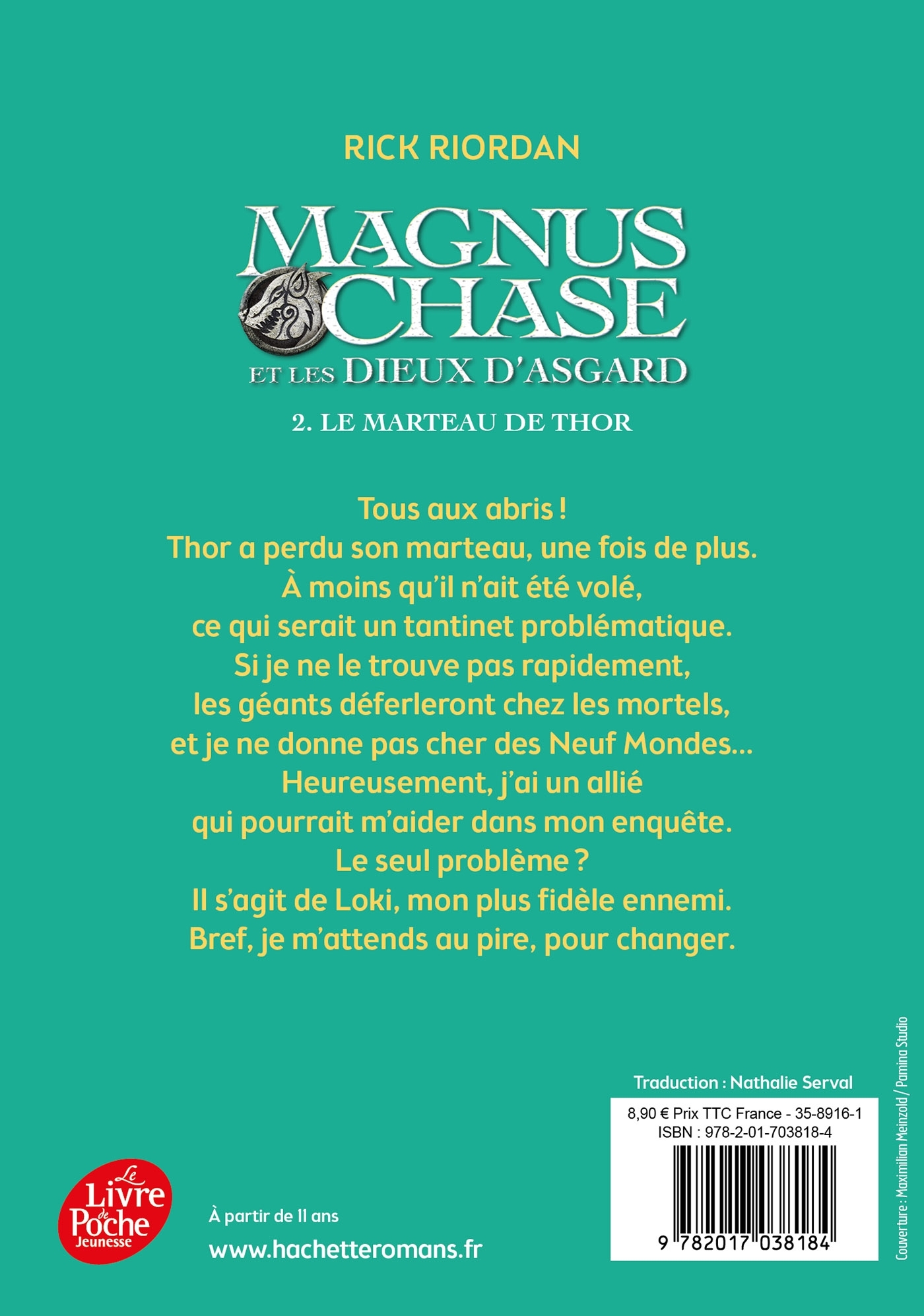 Magnus Chase et les dieux d'Asgard - Tome 2 - Rick Riordan - POCHE JEUNESSE
