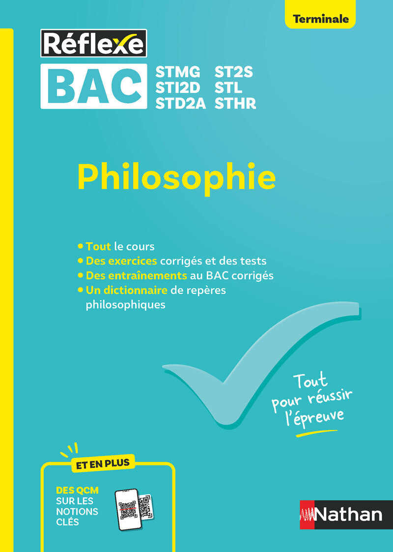 Guide Bac Techno - Philosophie Toutes spécialités Tle - Réflexe N° 64 - Patrice Rosenberg - NATHAN