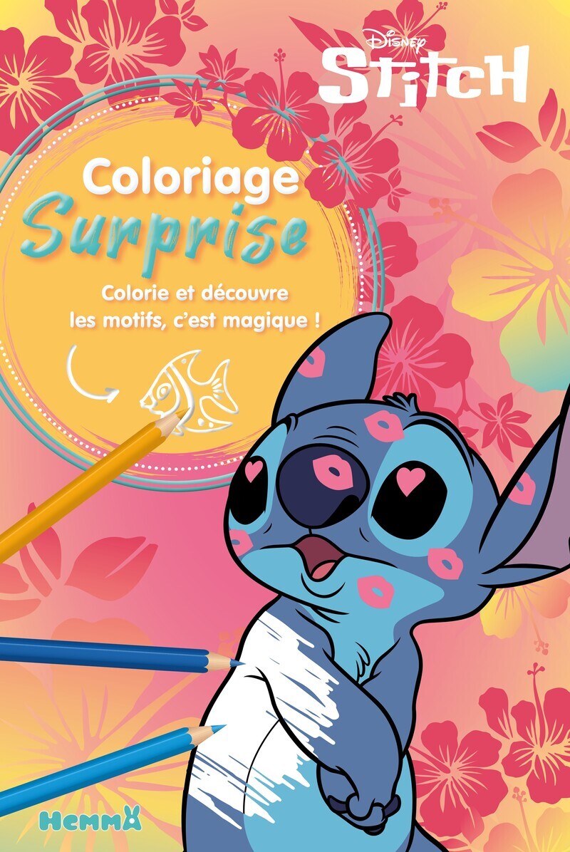 Disney Stitch - Coloriage surprise - Colorie et découvre les motifs, c'est magique ! -  Collectif - HEMMA