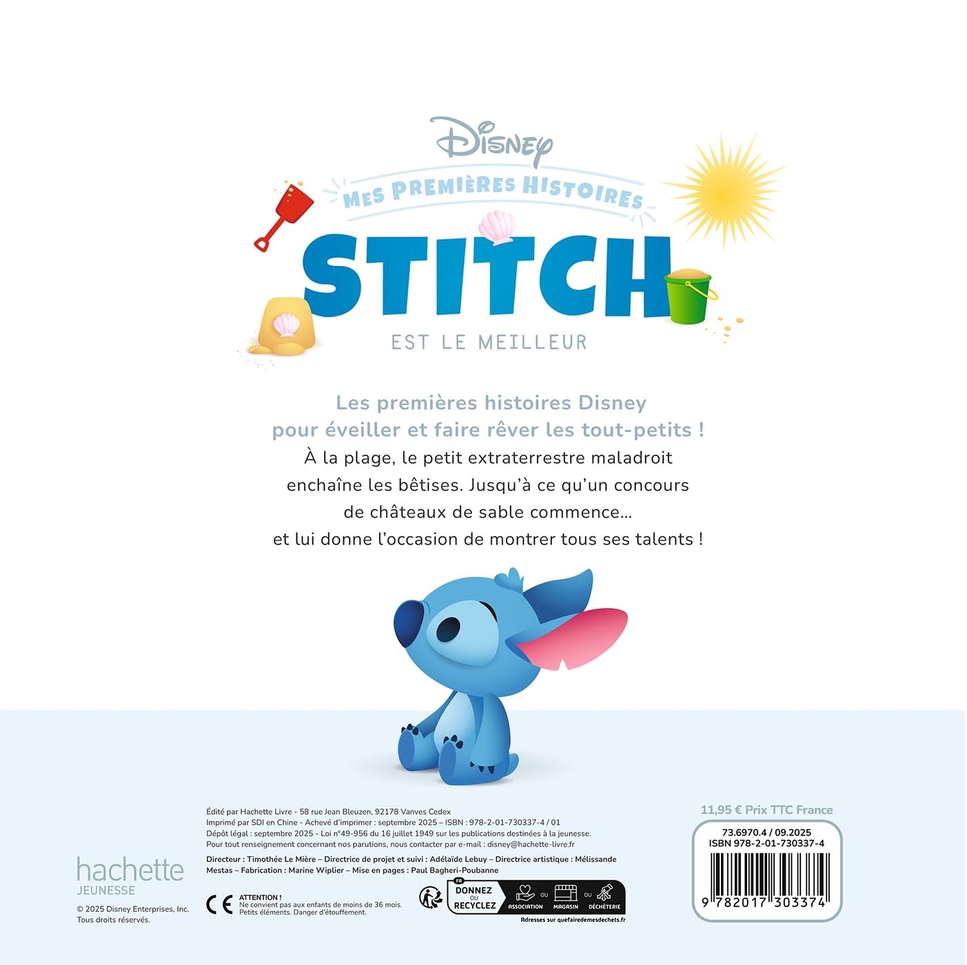 DISNEY - Mes Premières Histoires - Stitch est le meilleur - Grand livre silhouetté -  - DISNEY HACHETTE