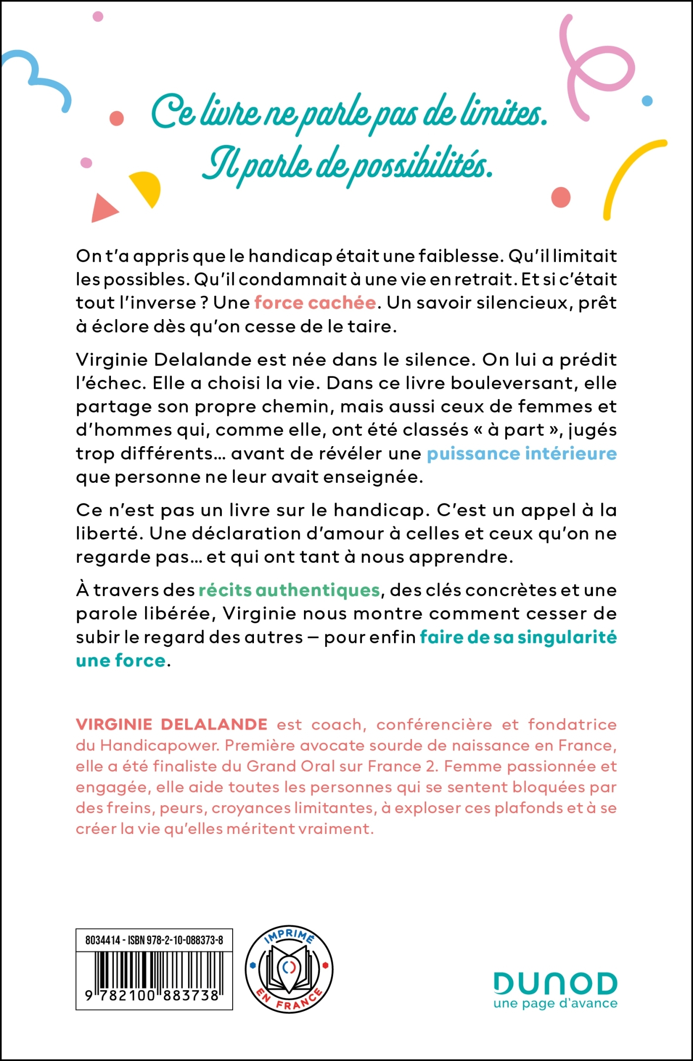 Kiffe ton handicap ! - Virginie DELALANDE - DUNOD