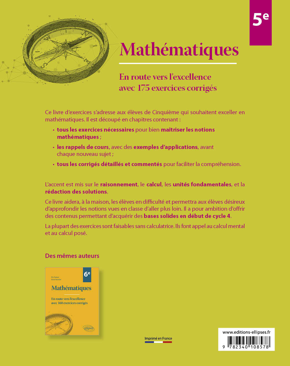 Mathématiques Cinquième - Éric Dubon, Anne Heurtier - ELLIPSES