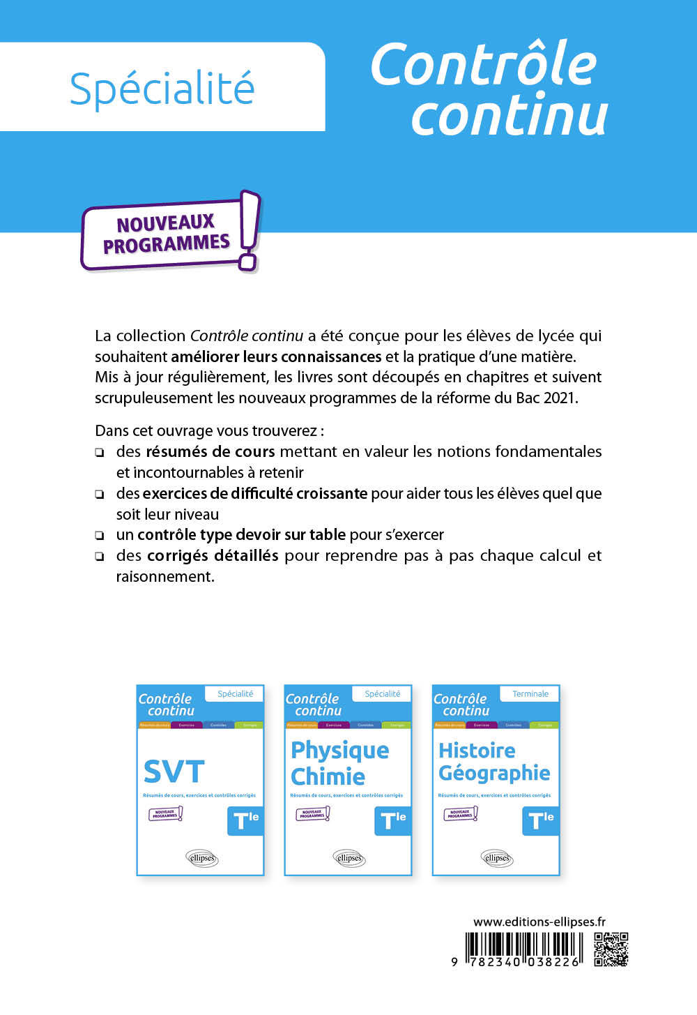 Spécialité Mathématiques - Terminale - Nouveaux programmes - Bruno Ciolfi, Pascal Clavier - ELLIPSES