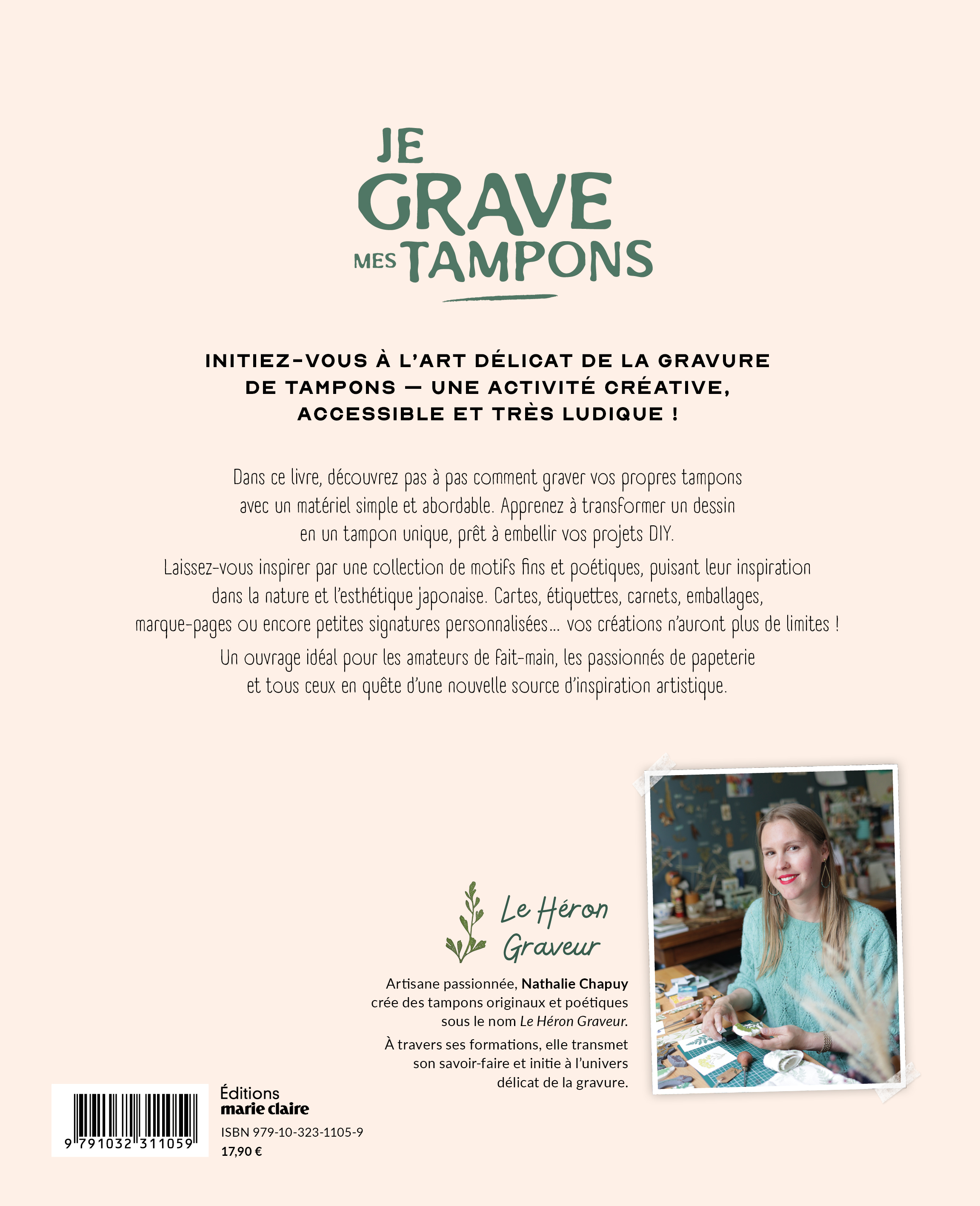 Je grave mes tampons - Nathalie Chapuy - MARIE-CLAIRE