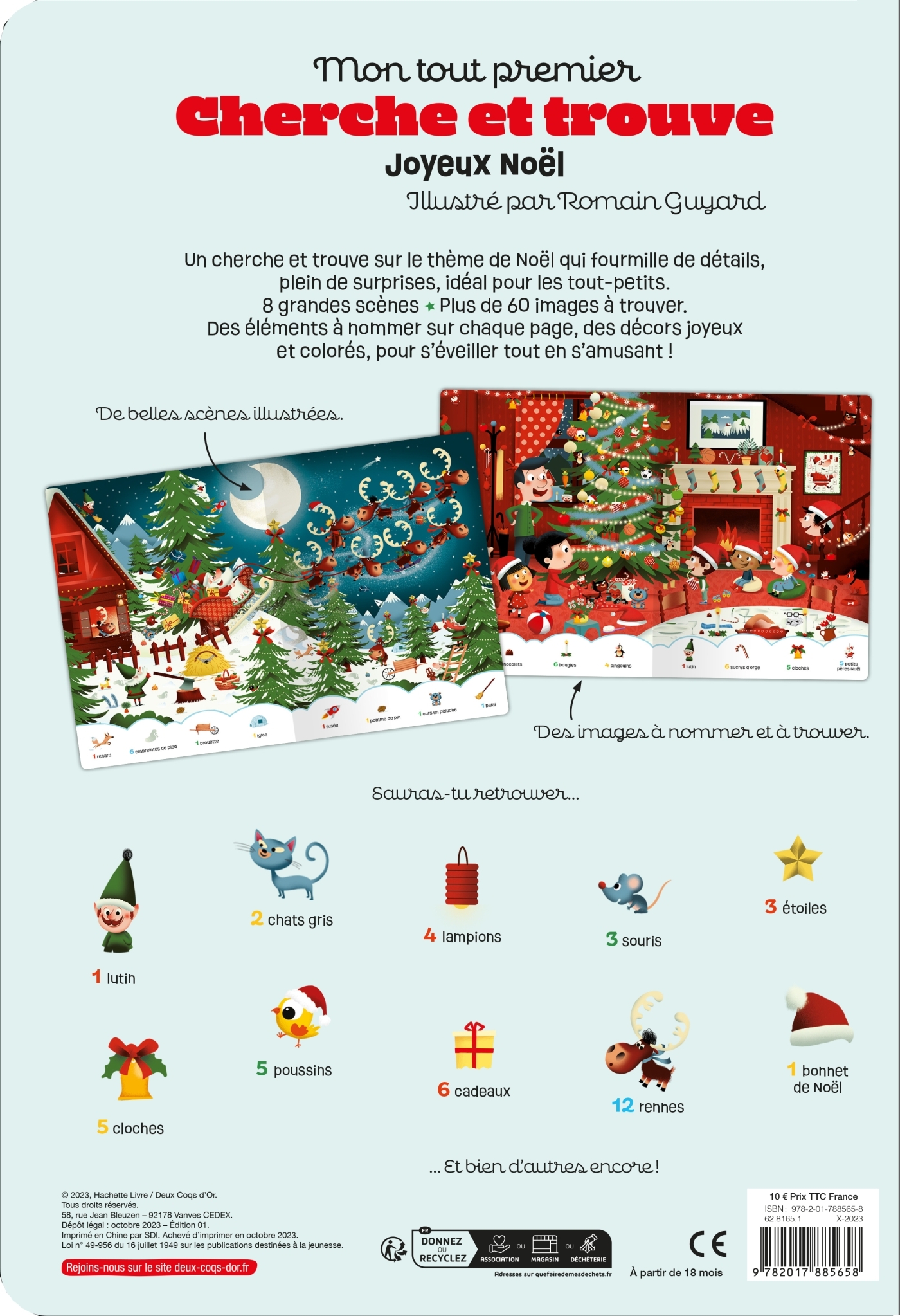 Mon tout premier cherche et trouve - Joyeux Noël ! - GUYARD ROMAIN - DEUX COQS D OR