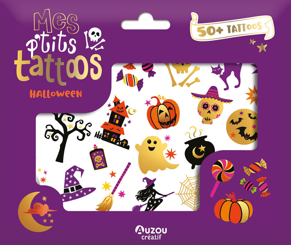 Mes p'tits tattoos Halloween -  - AUZOU