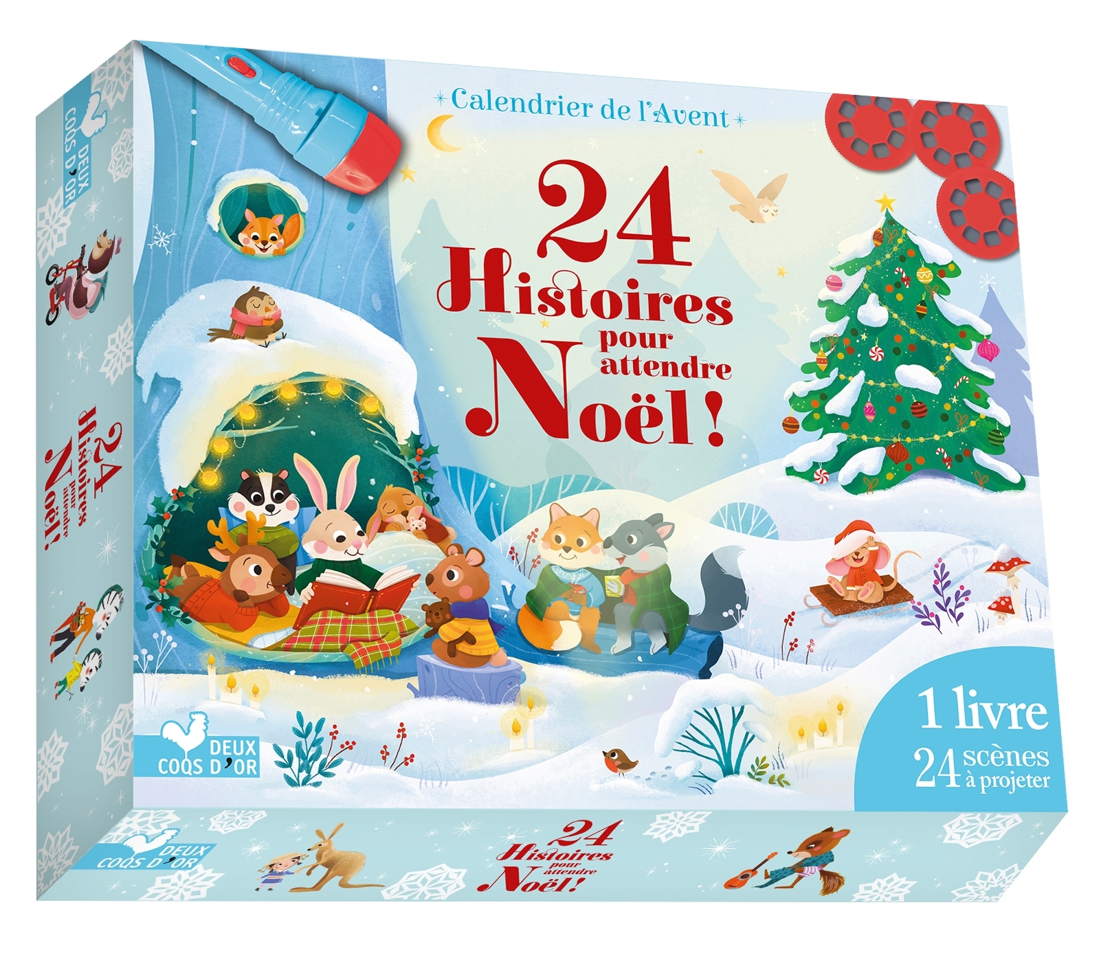 24 histoires pour attendre Noel - coffret lampe -  - DEUX COQS D OR