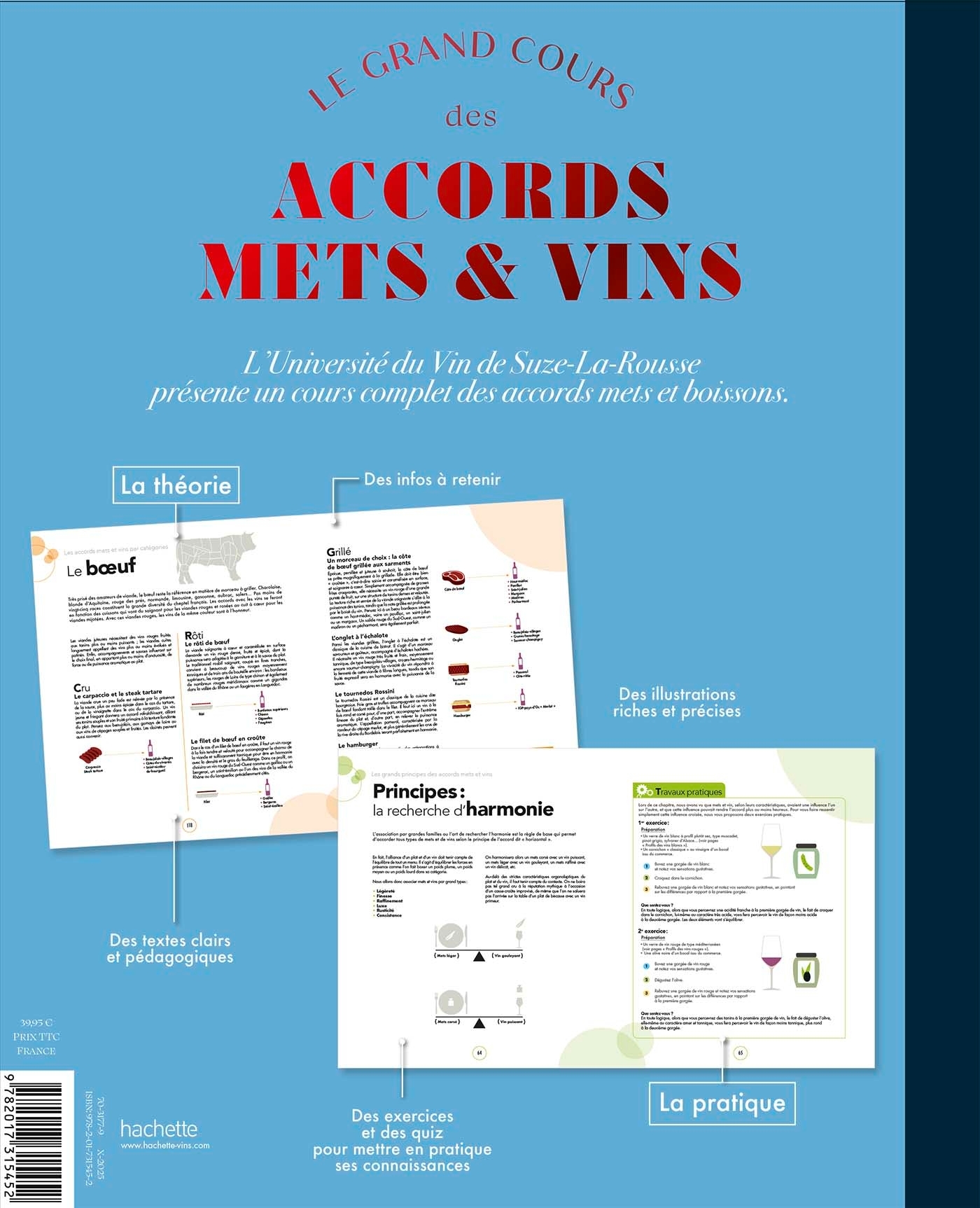 Le grand cours des accords mets et vins -   - HACHETTE PRAT