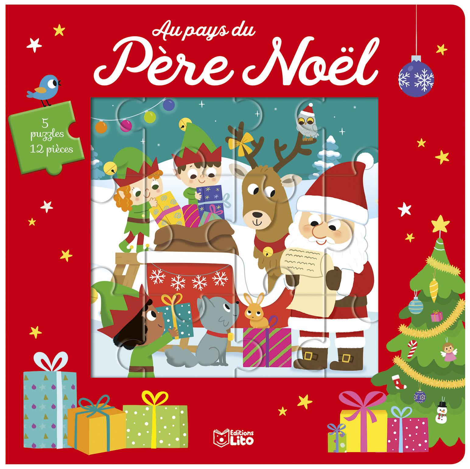 LIV PUZZ 12P PAYS DU PERE NOEL -  - LITO
