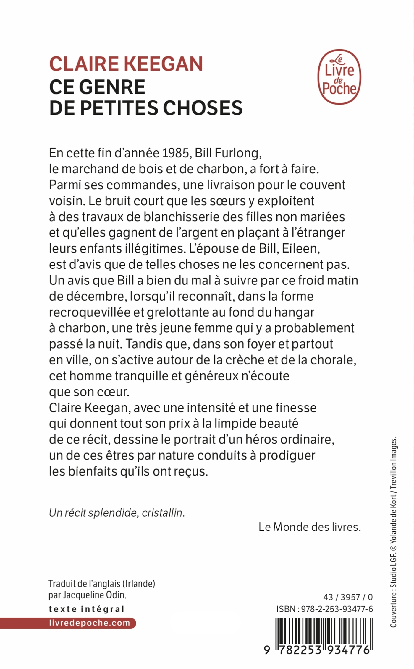 Ce genre de petites choses - Claire Keegan - LGF