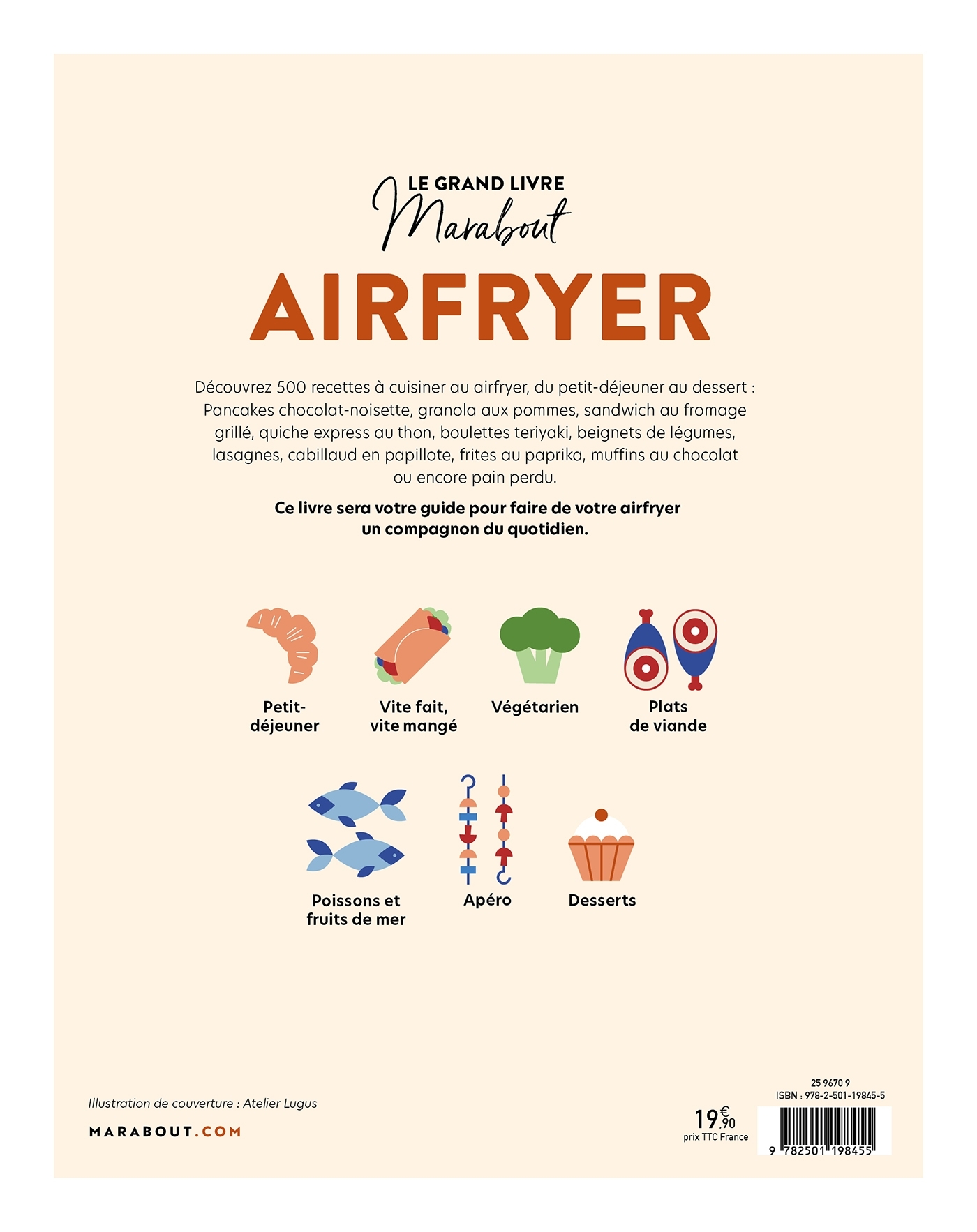 Le Grand livre Marabout - Spécial Airfryer -   - MARABOUT