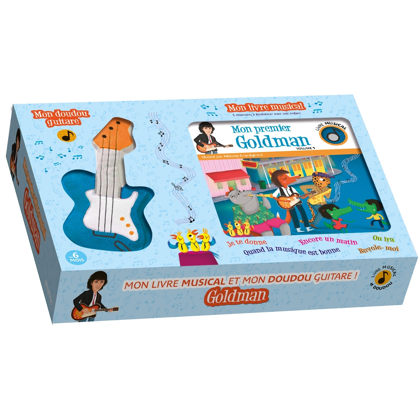 Mon coffret musical Goldman et mon doudou guitare -  - PLAY BAC