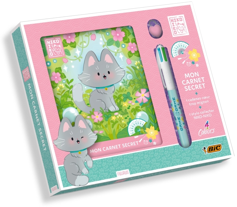 Coffret carnet secret avec Bic - Niko-Niko - XXX - FLEURUS