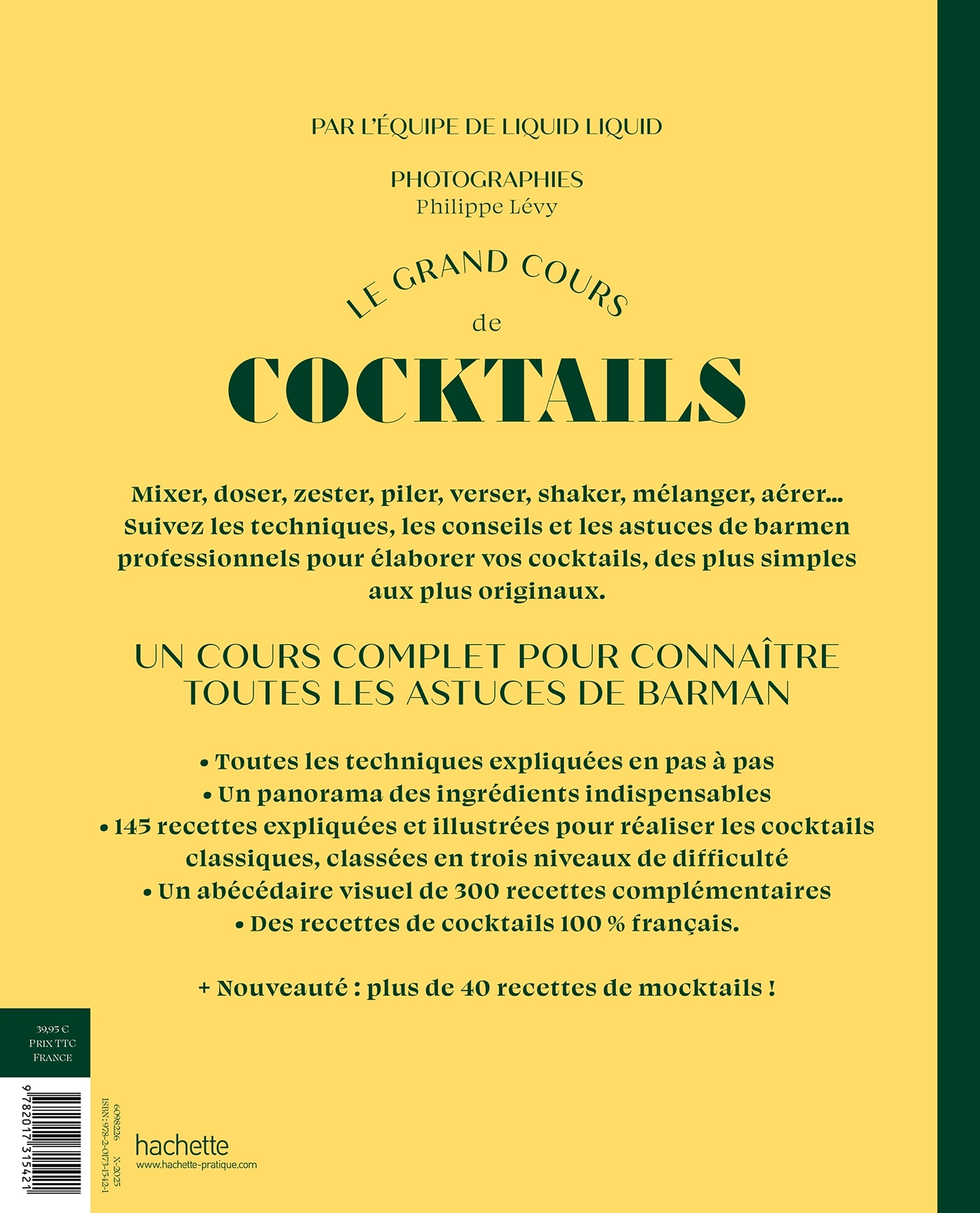 Le grand cours de cocktails & mocktails -  - HACHETTE PRAT
