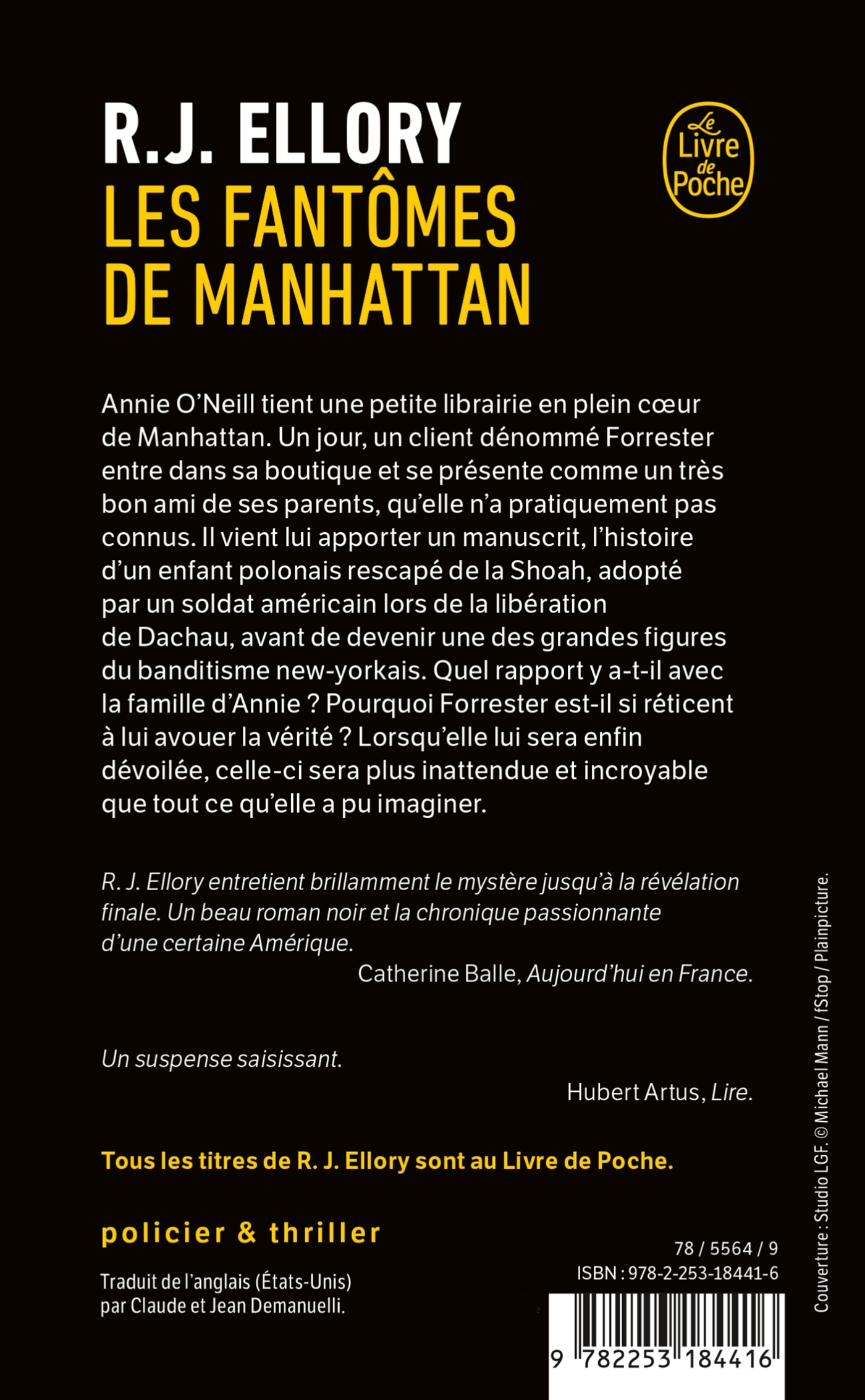 Les Fantômes de Manhattan - R. J. Ellory - LGF