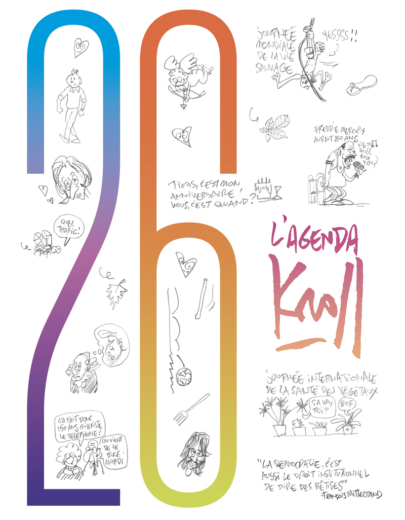 AGENDA KROLL 2026 - GRAND - Pierre Kroll - ARENES