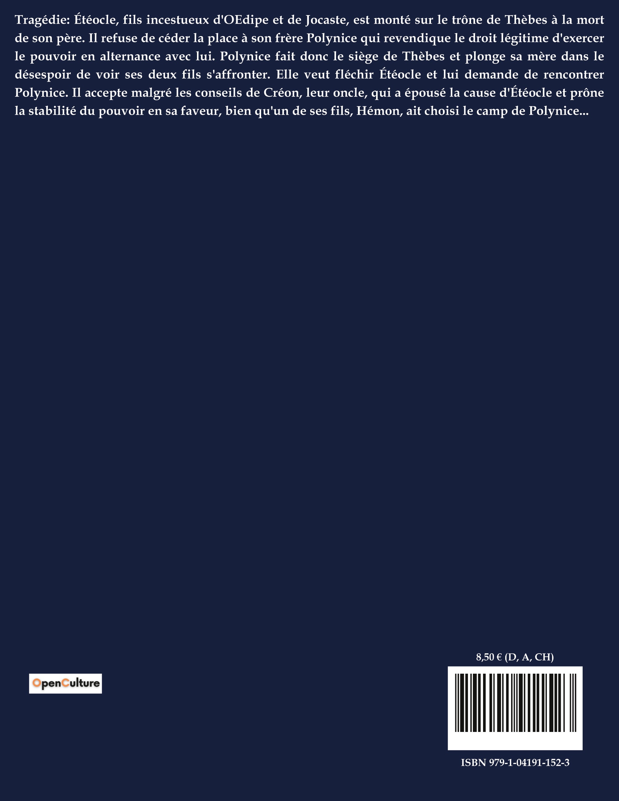 La Thébaïde ou les frères ennemis - Jean Racine - CULTUREA