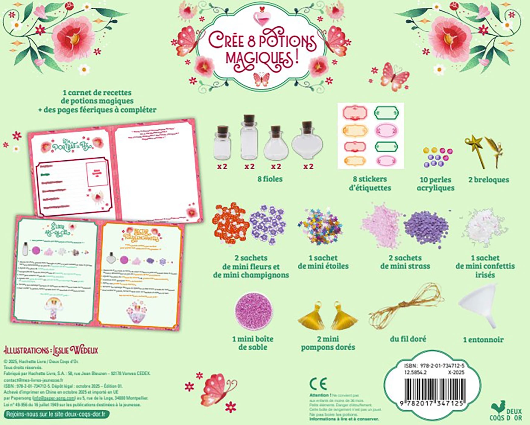 L'atelier des fées - coffret avec accessoires -  - DEUX COQS D OR