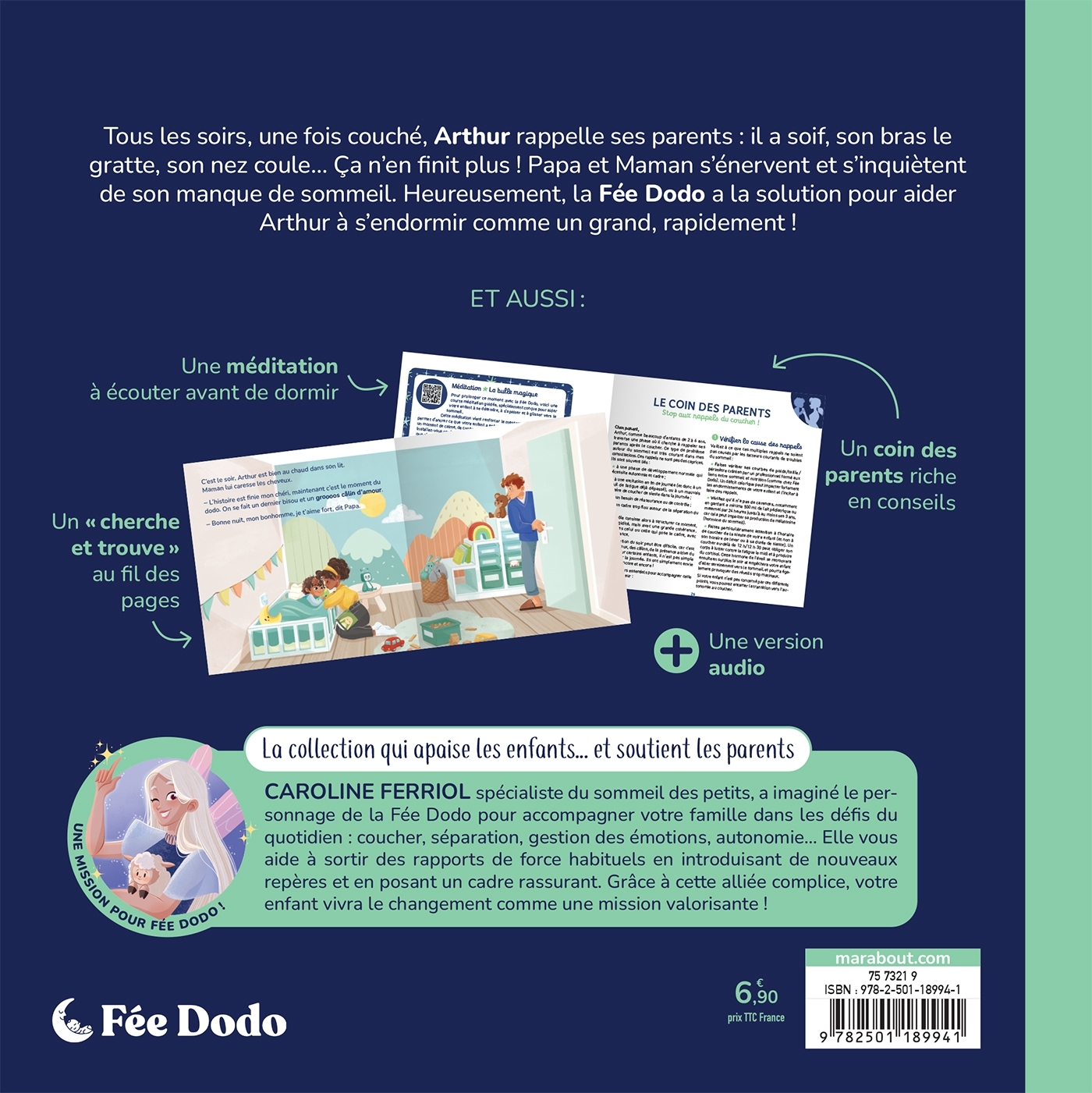 Arthur met du temps à s'endormir - Caroline Ferriol - MARABOUT