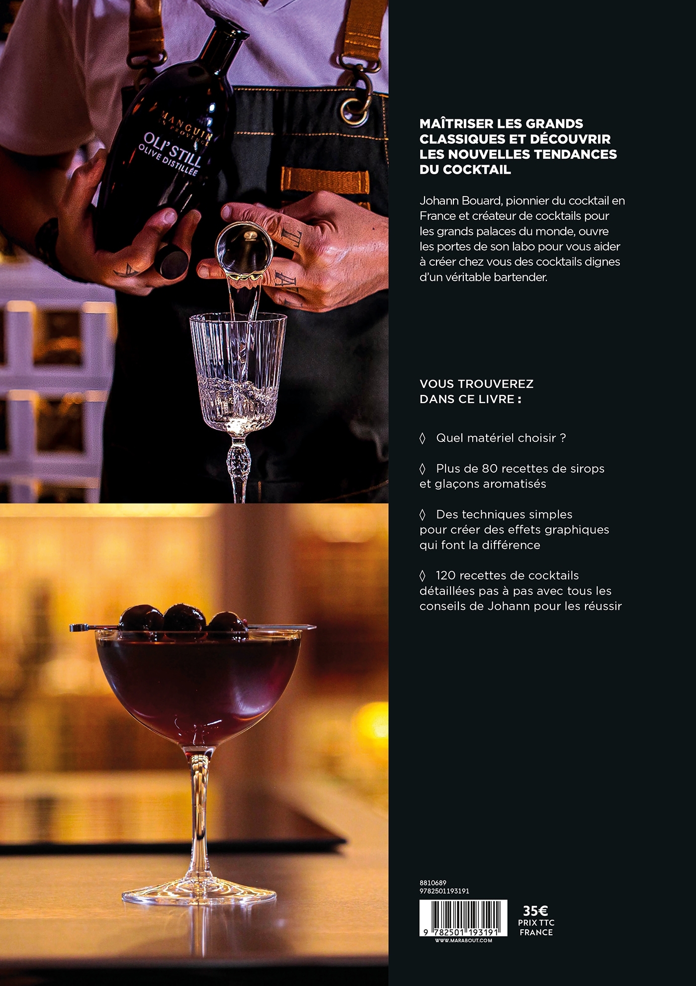 Le manuel du bartender - Johann Bouard - MARABOUT