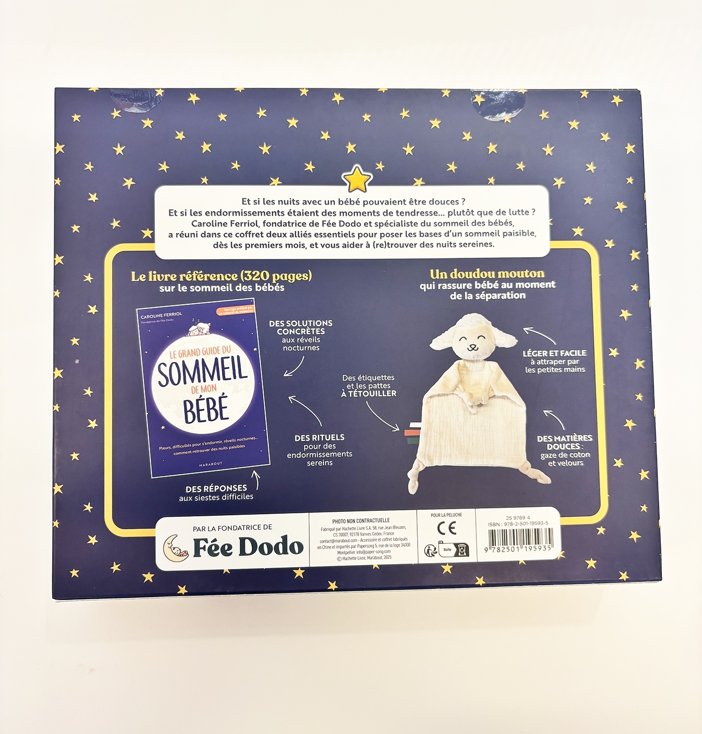 Mon coffret livre + doudou par la fondatrice de Fée dodo - Caroline Ferriol - MARABOUT