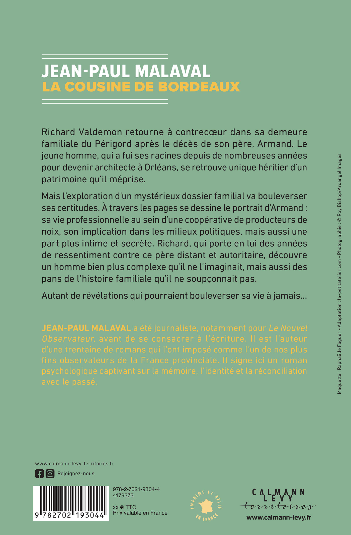 La Cousine de Bordeaux - Jean-Paul Malaval - CALMANN-LEVY