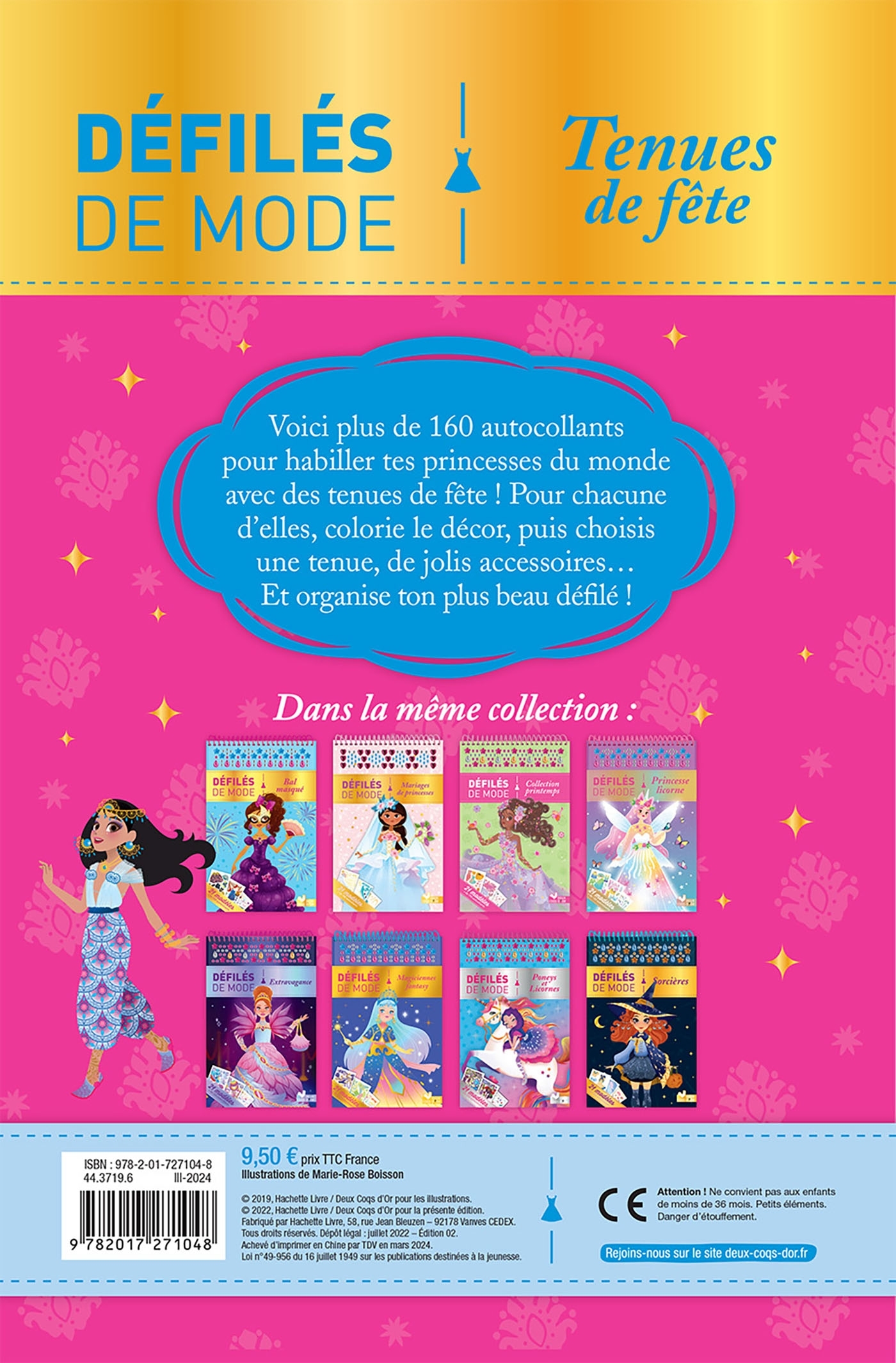 Tenues de fête - bloc à spirale - XXX - DEUX COQS D OR