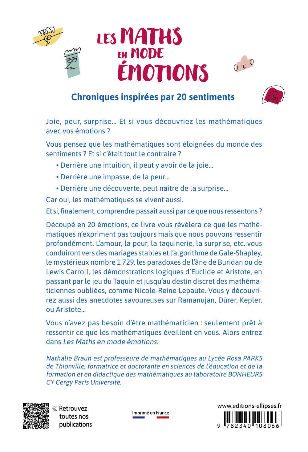 Les Maths en mode émotions - Nathalie Braun - ELLIPSES