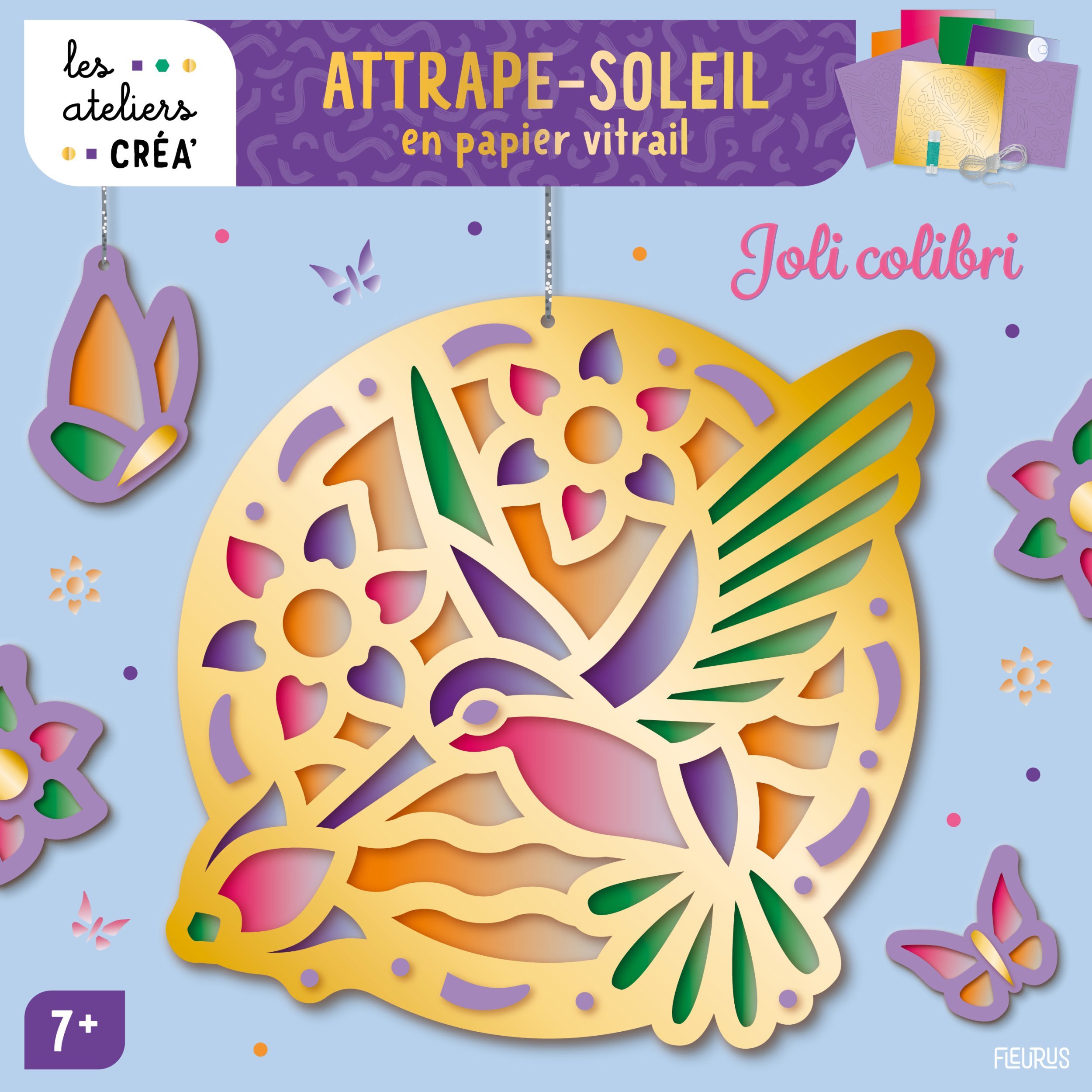 Attrape-soleil en papier vitrail -  - FLEURUS